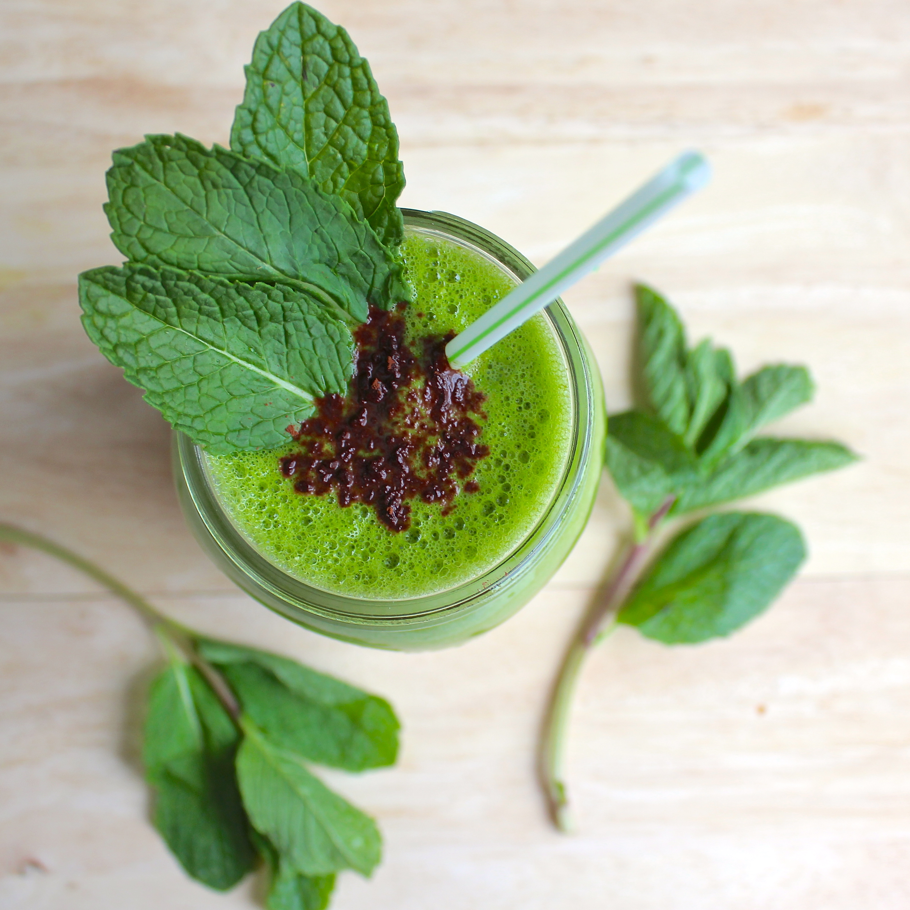 Mint Matcha Mocha Smoothie