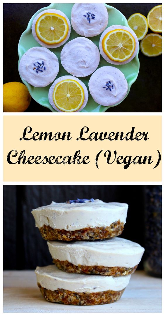 Lemon Lavender Cheesecake (raw, vegan)