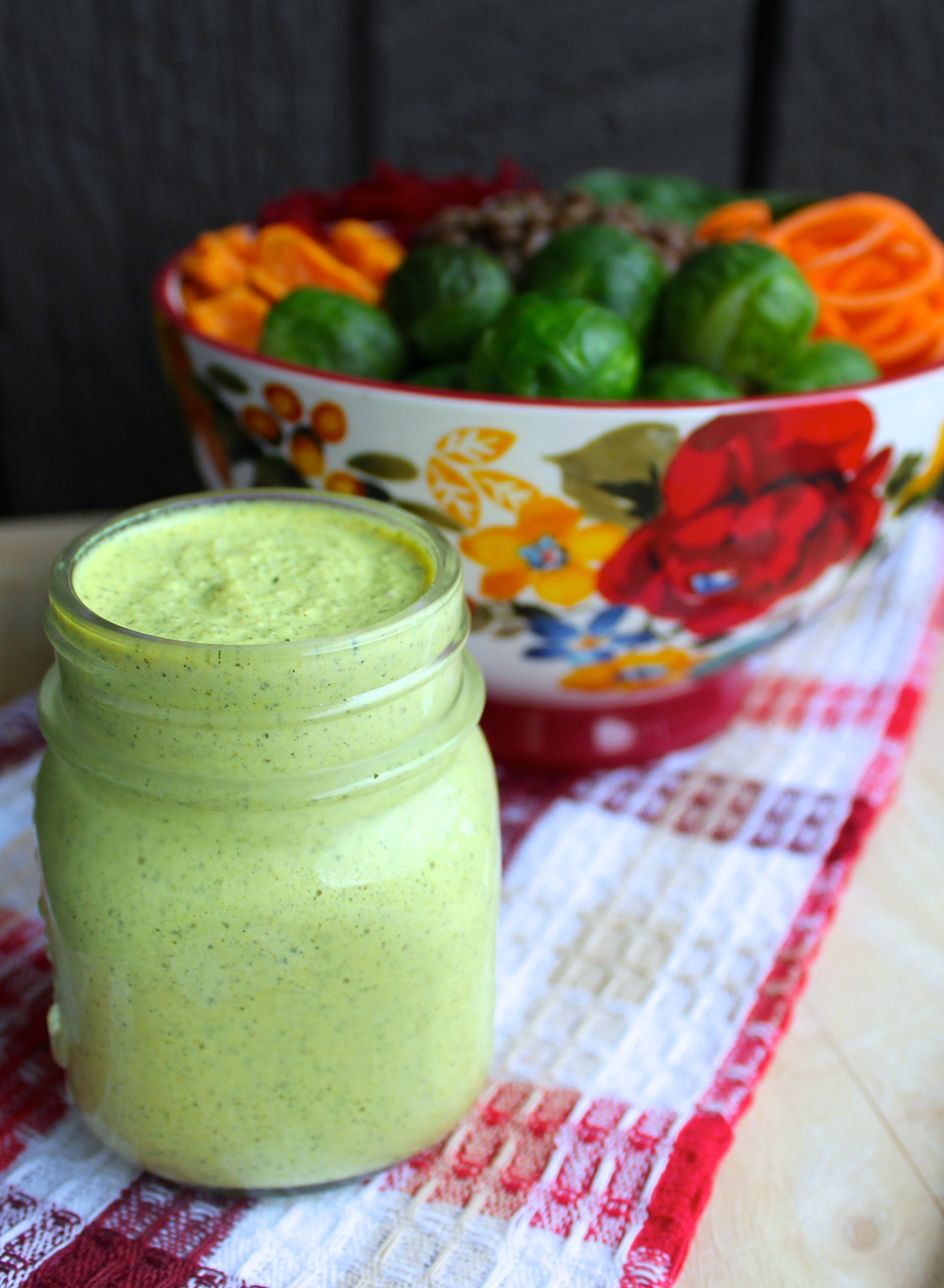 Vegetable Bowl Ginger Turmeric Hemp Heart Dressing