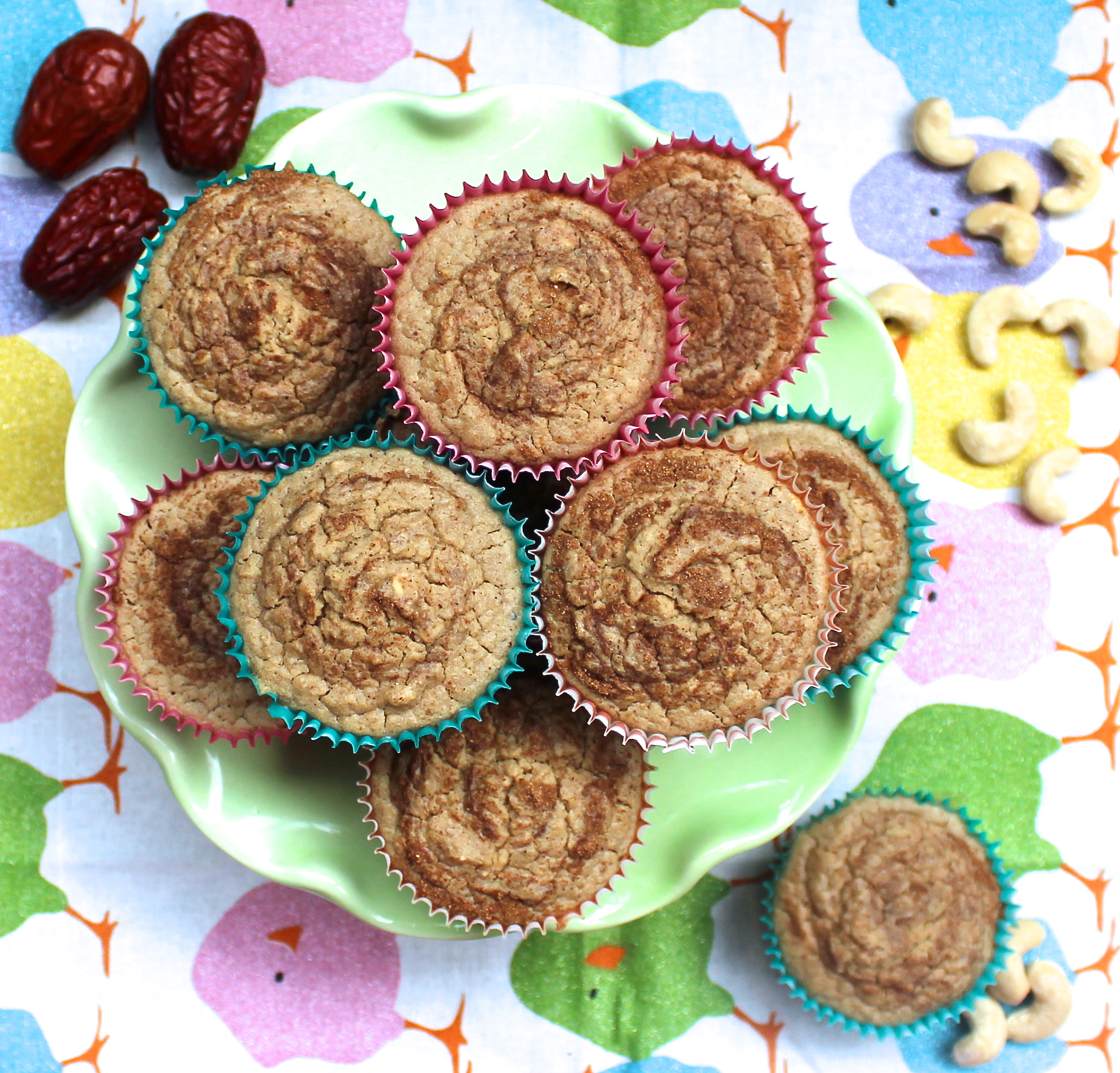 Cinnamon Cashew Blender Muffins (Low-Glycemic, Gluten-Free)