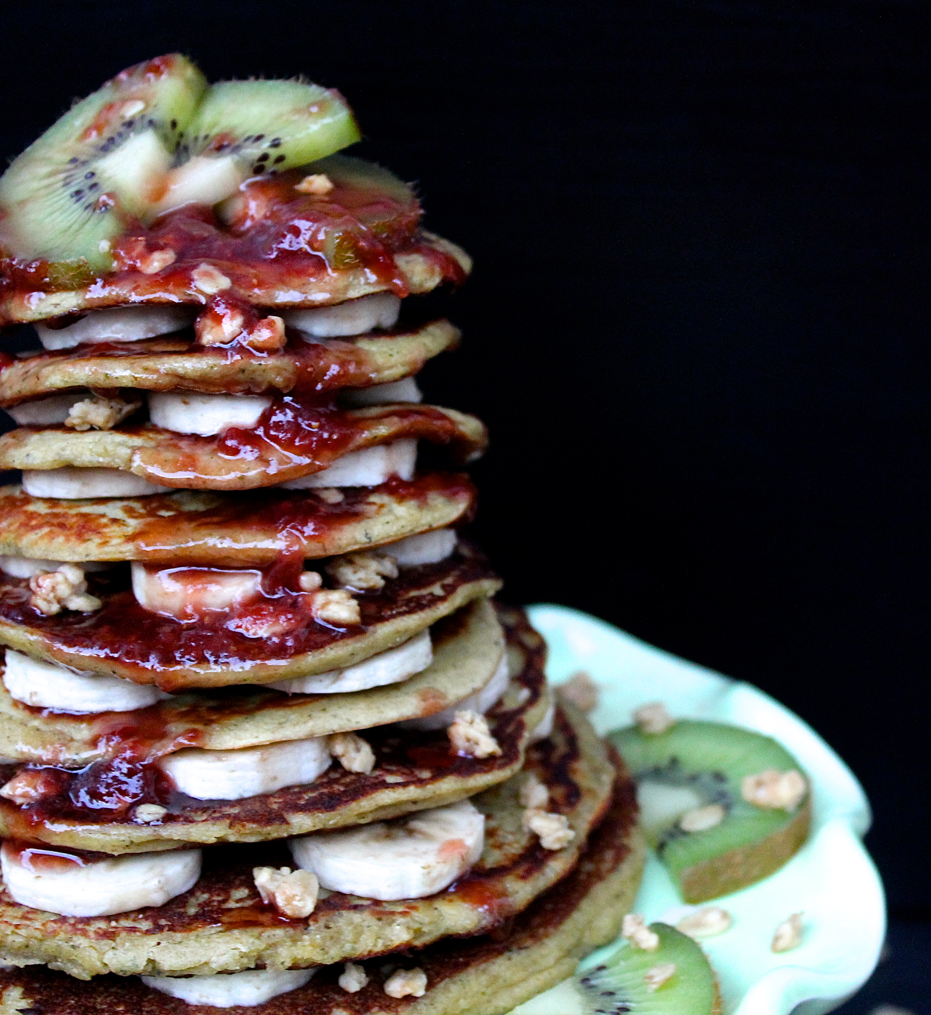 banana oat pumpkin pancakes phruitful dish