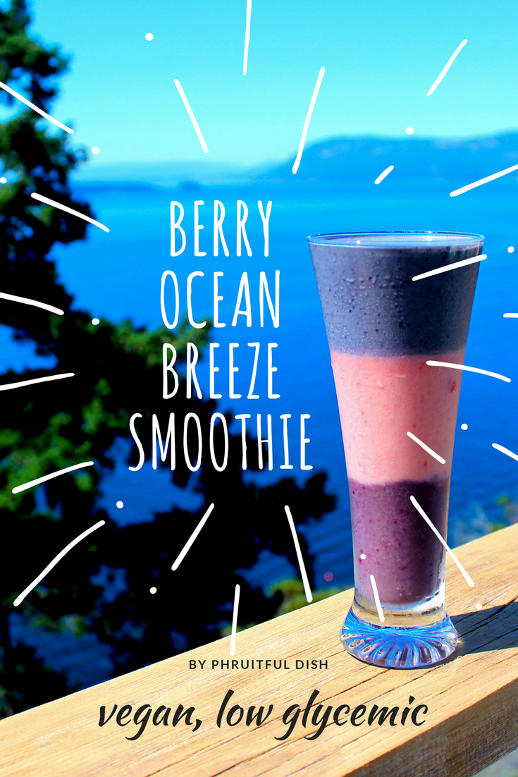 Berry ocean breeze smoothie (vegan, low-glycemic)