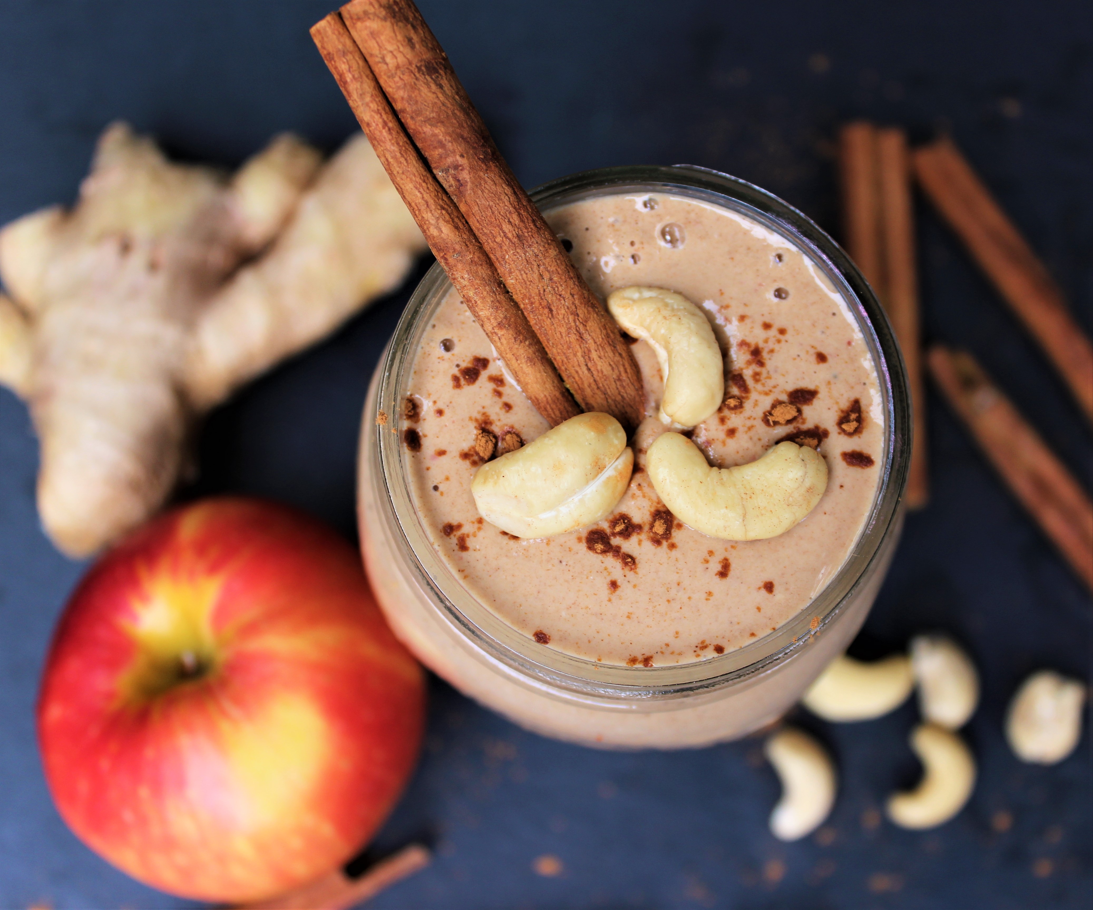 Apple Cinnamon Oat Smoothie for Digestion