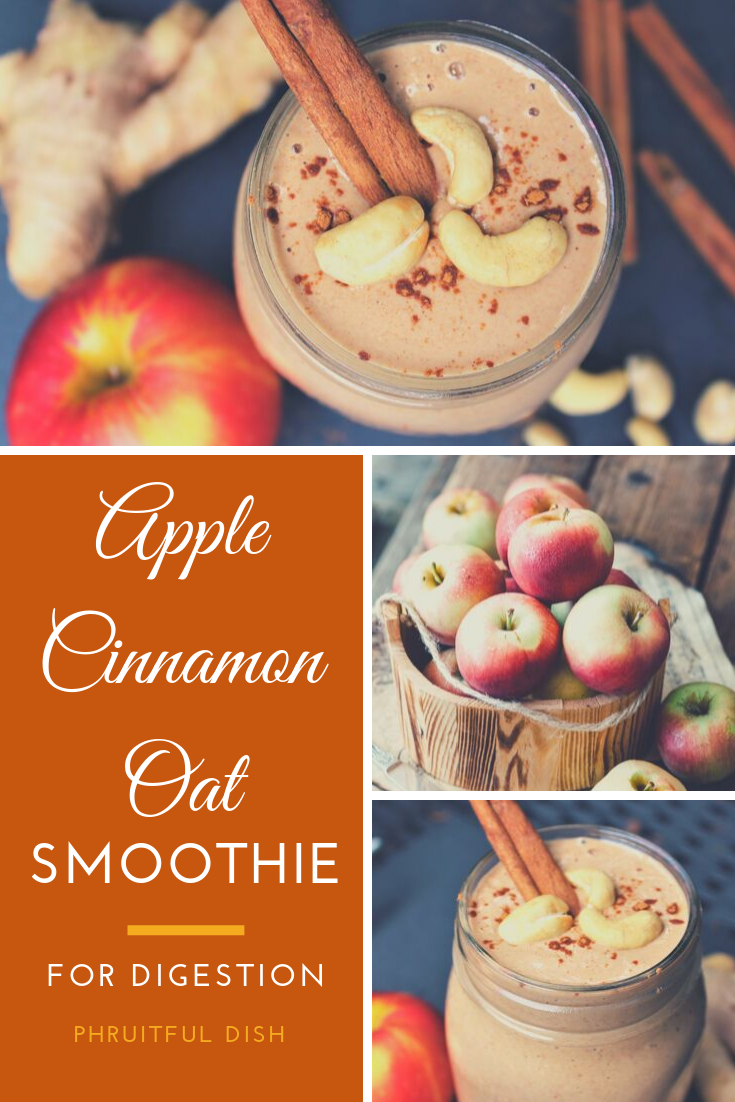 Apple Cinnamon Oat Smoothie for Digestion